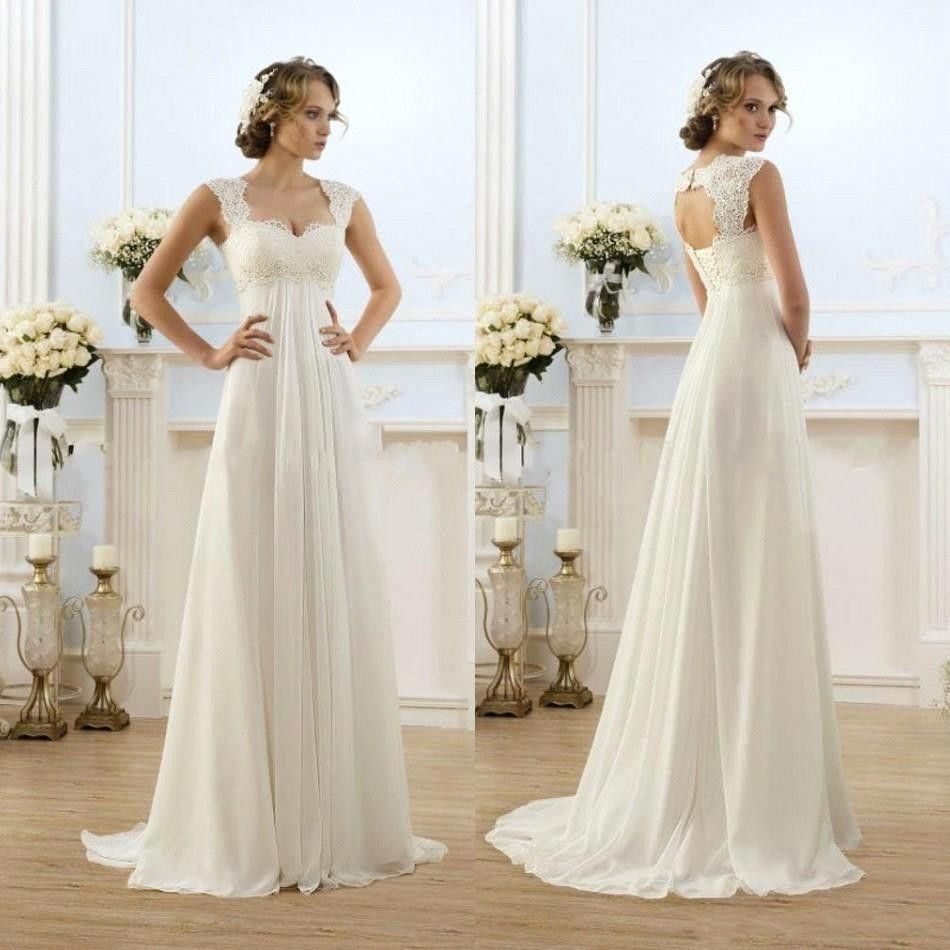 keyhole lace wedding dress