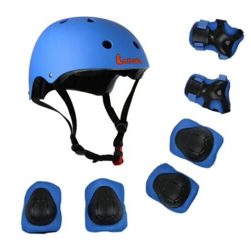 7PCS Enfants Casque Sport sécurité équipement De Protection Skateboard Riding blading Set