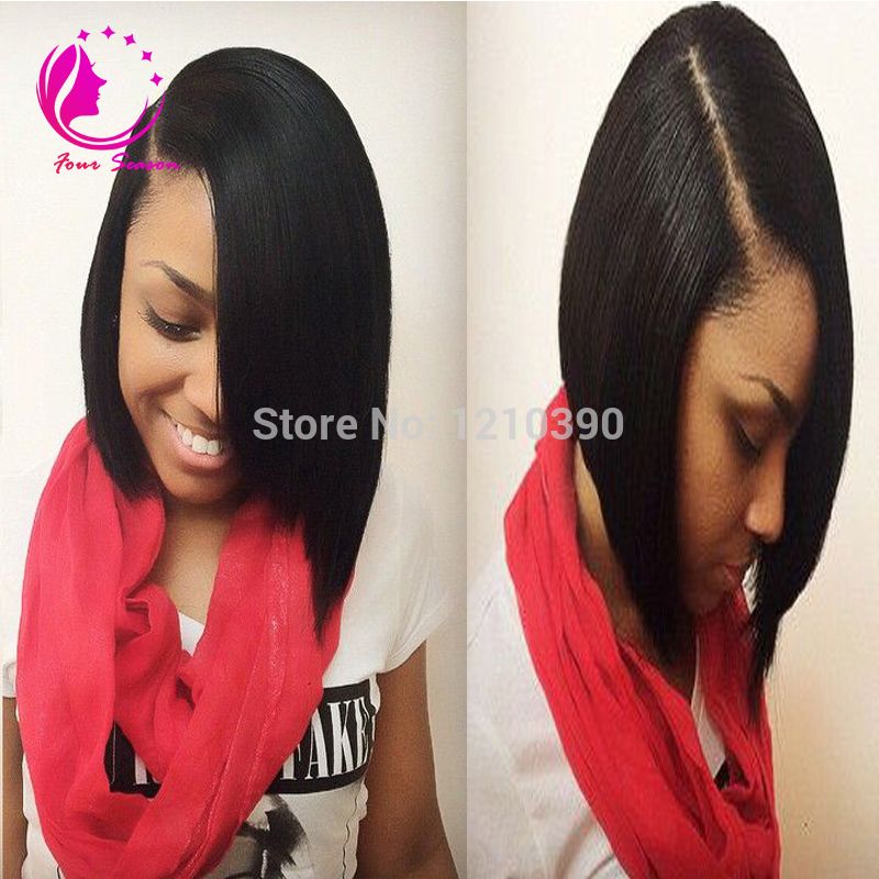 1 3 Right Opening U Part Wigs Short Peruvian U Part Wigs For Black