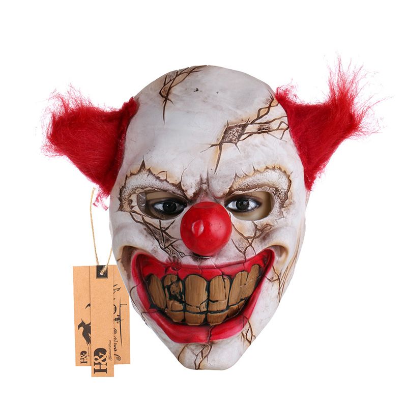 Wholesale Scary Clown Latex Mask Big Mouth Red Hair Nose Cosplay Full Face Horror Masquerade Adult Ghost Party Mask For Halloween Props Black Party Masks Black Venetian Mask From Sophine08 15 21 Dhgate Com