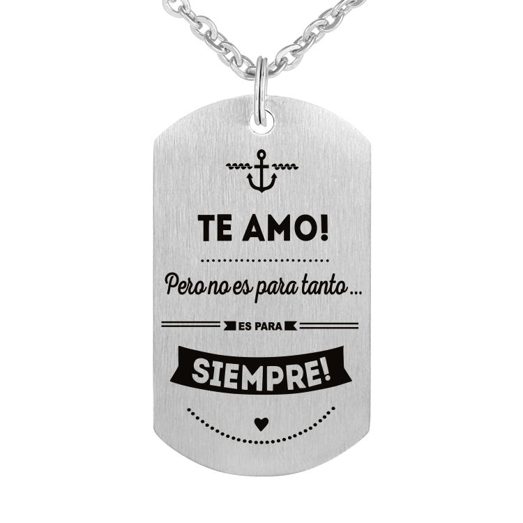 laser engraved dog tag