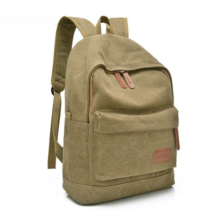 AiKuJia Backpack Mens Rucksack Outdoors Travel High Capacity Canvas Laptop Backpack Student Schoolbag Khaki for Men Women Color : Khaki, Size : Free Size AiKuJia Backpack Mens Rucksack Outdoors Travel High Capacity Canvas Laptop Backpack Student Schoolbag Khaki for Men Women Color : Khaki, Size : Free Size