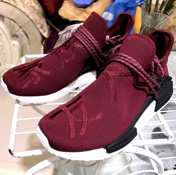 nmd human race burgundy