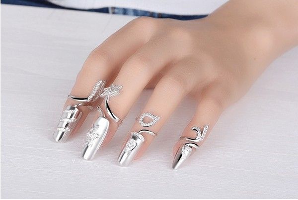 sterling silver fingernails