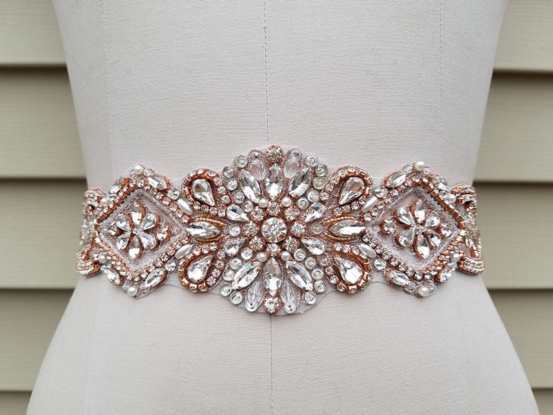 MARIAGE écharpe CEINTURE Pour Robe de mariée Strass Applique Mariage ceintures