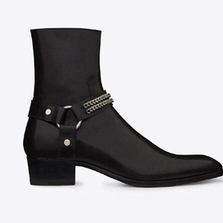 chelsea boots with chains