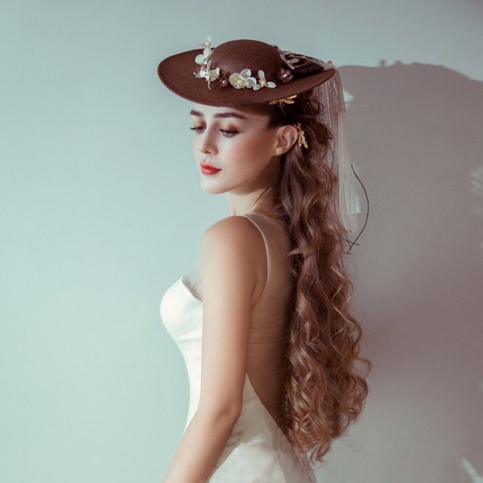 garden wedding hats