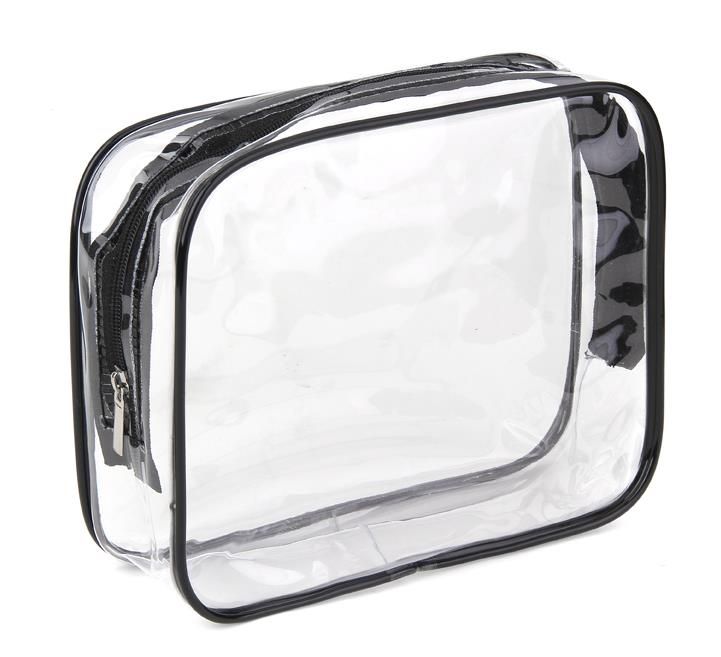 transparent toiletry bag