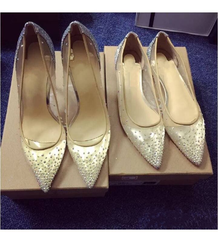 red bottom heels with diamonds