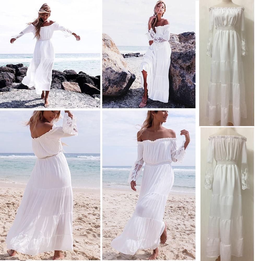 white sand dress