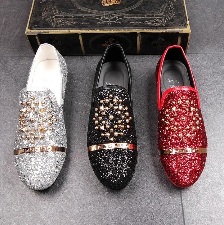 black sparkly mens dress shoes