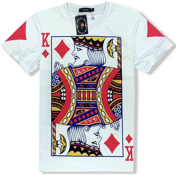 poker card shirt