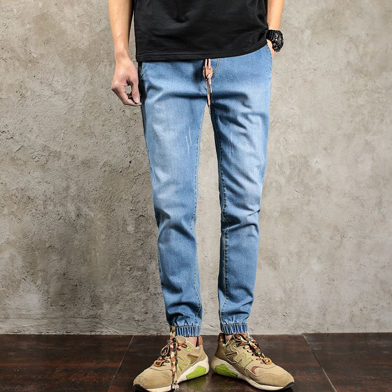 mens jeans with drawstring waist