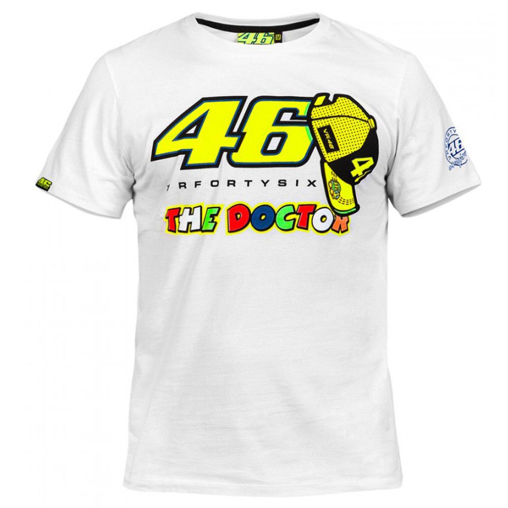 Moto Valentino Rossi VR46 el médico Moto GP Monza algodón camiseta