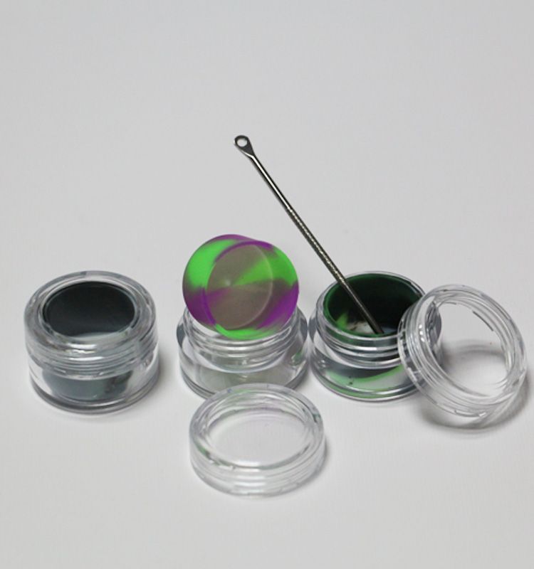 Grosshandel Kleine 7ml Transparente Durchsichtige Plastikbehalter Aus Plastik Mit Farbigem Silikonliner Als Konzentratbehalter Von Qoptec1 0 32 Auf De Dhgate Com Dhgate