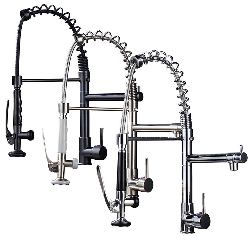 2019 Kitchen Faucet Spring Kitchen Tap Faucets 360 Rotation Single