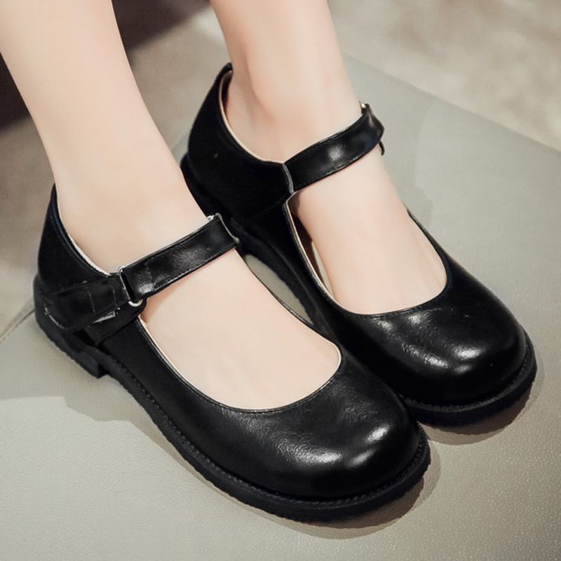 Women Flats Breathable Shallow Mouth Lazy Loafers Slip Resistant Thick  Crust Mary Janes Buckle Ankle Strap Flat Shoes 31 43 Most Comfortable Shoes  High Top Shoes From Yaojingnvxie, $27.57| DHgate.Com