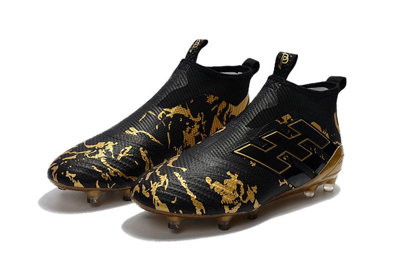 black and gold soccer cleats