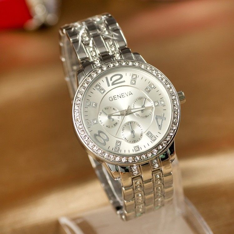 diamond crystal watch