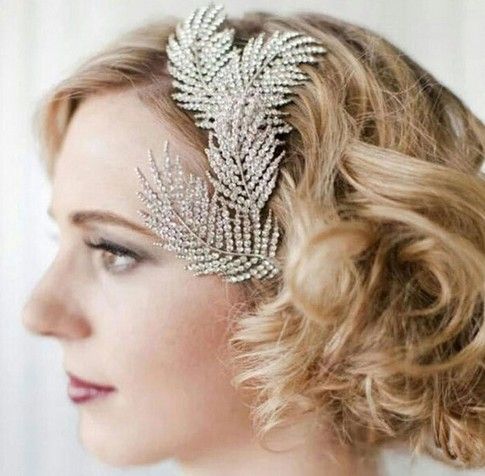2019 Vintage Feather Bridal Hair Accessories Classic Hair Dresses