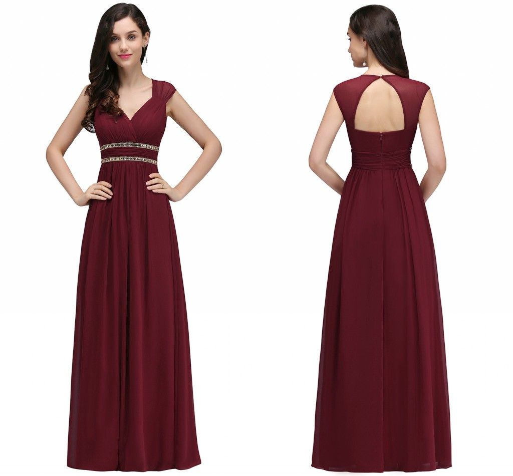 cerise bridesmaid dresses