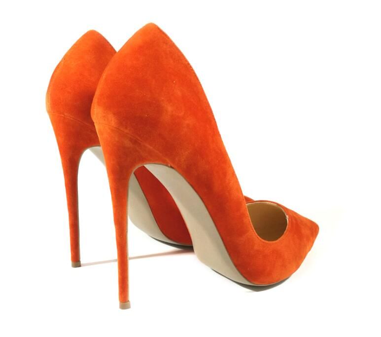 orange pumps