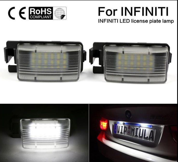 infiniti g37 license plate light