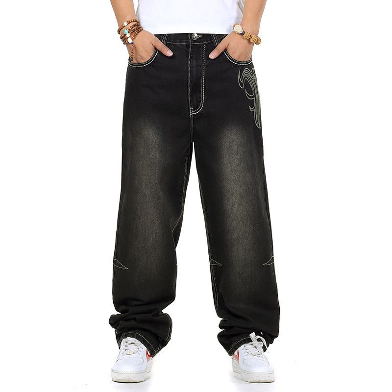 Wholesale Jeans Men Baggy Black Casual 