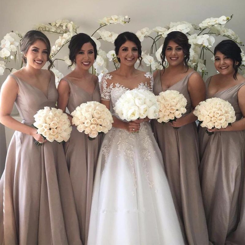 champagne bridesmaids dresses