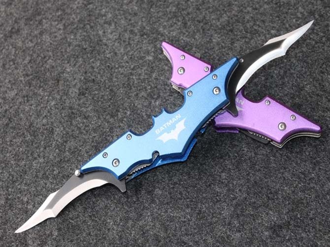 Large Size Batman Batarang Double Sided Tactical Folding Knife 3cr13mov Outdoor Camping Hunting Survival Pocket Utility Edc Tools Collection From Shidastar 10 16 Dhgate Com