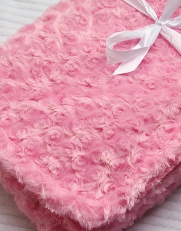 rose baby blanket