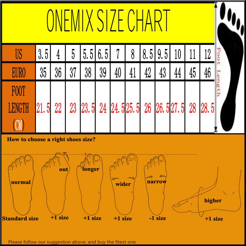 Sport Shoe Size Chart