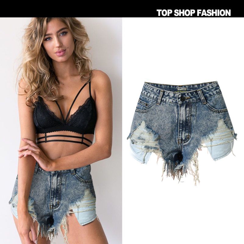 shorts jeans vita alta