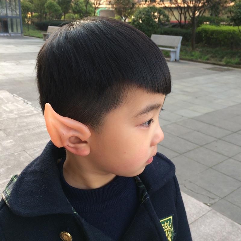 Cosplay Short Elf Ears Fairy Pixie Anime Costume Pointed Ear Tips for Kids Adult