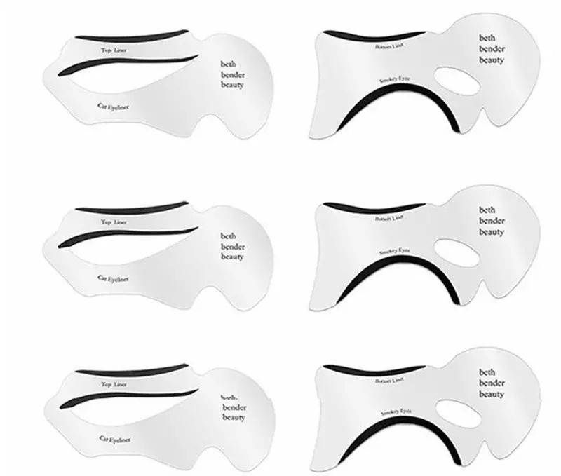 beauty cat eyeliner stencil smokey eye stencil template shaper smokey eye eyeliner makeup tool eyeliner models template from tass 0 07 dhgate com