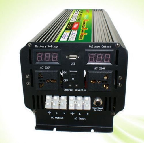 5000W DC12V à AC220V LED Numérique Puissance Inverter Onduleur Convertisseur