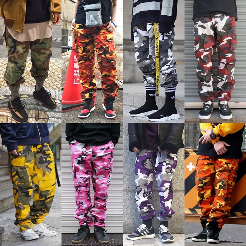 orange camo pants mens