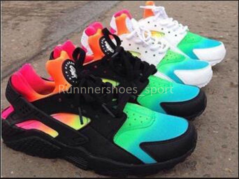 Cheap Air Huarache Shoes Rainbow 