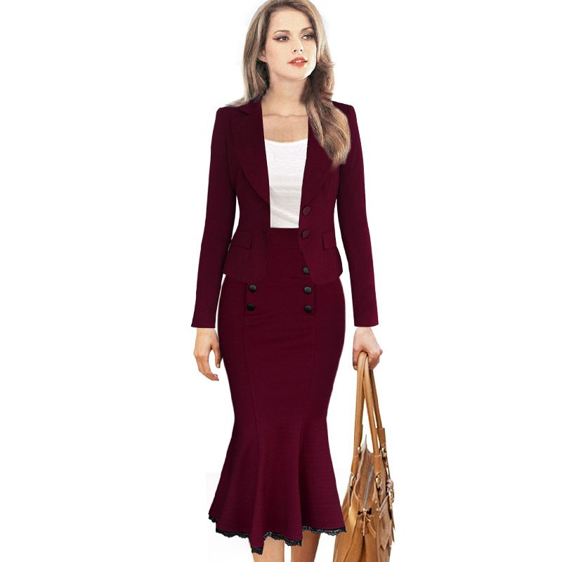 business formal skirts