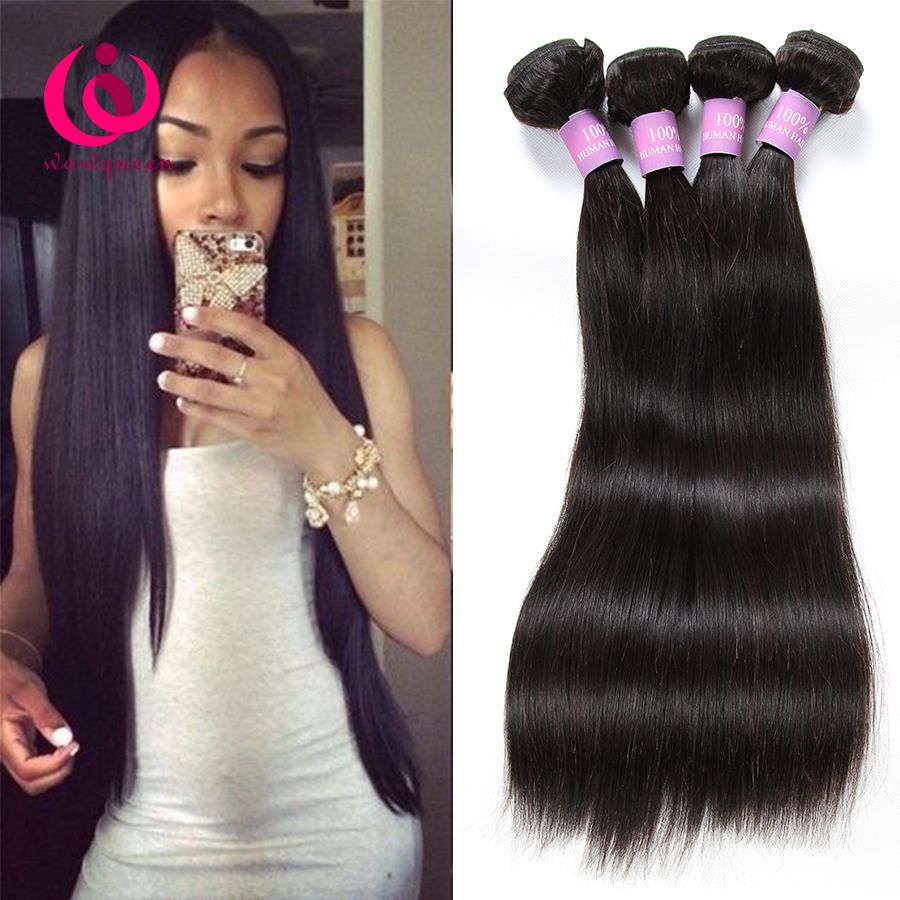 Malaysian Straight Hair Weave Bundles Wow Queen Products Soft And