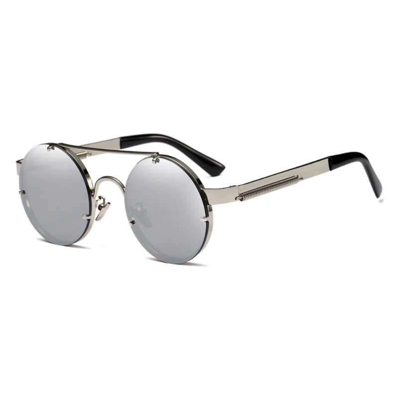 Silver Frame & Silver Mirror Lens