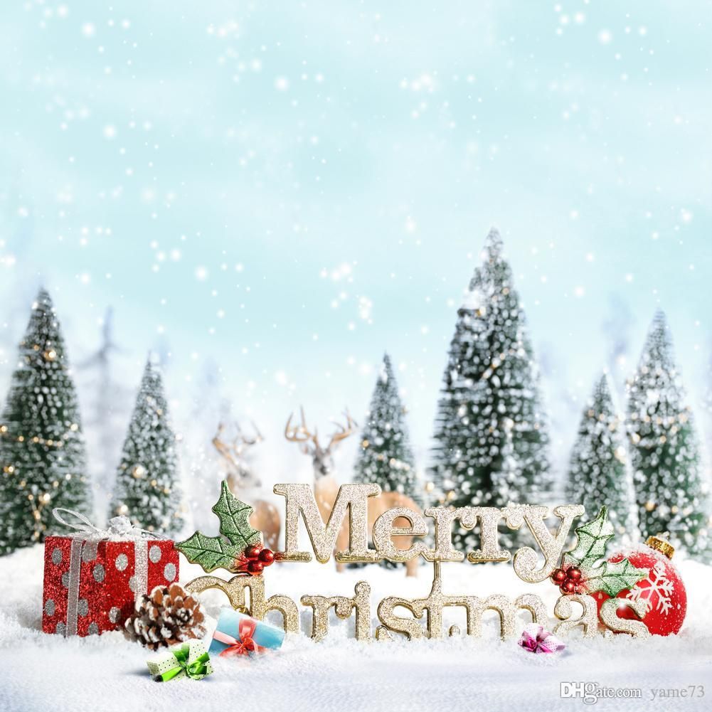 Acquista Articoli Da Regalo 5x7ft Digital Vinyl Albero Di Natale Bianco Lettera Photography Studio Sfondo Sfondo A 15 61 Dal Yame73 Dhgate Com