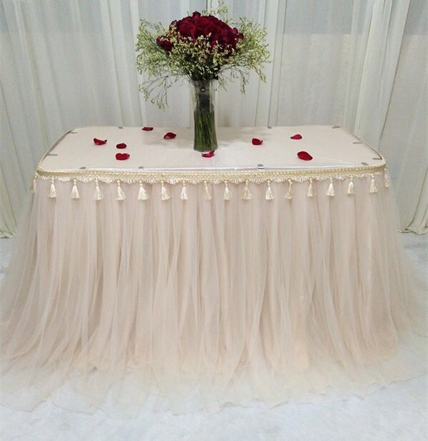 jupe table tulle