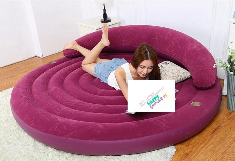 round inflatable bed