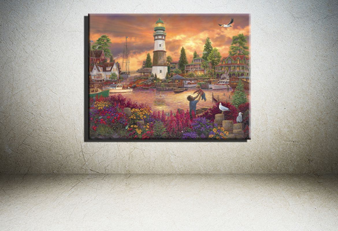 Fajerminart Leinwand Moderne Gemalde Wandkunst Goldenen