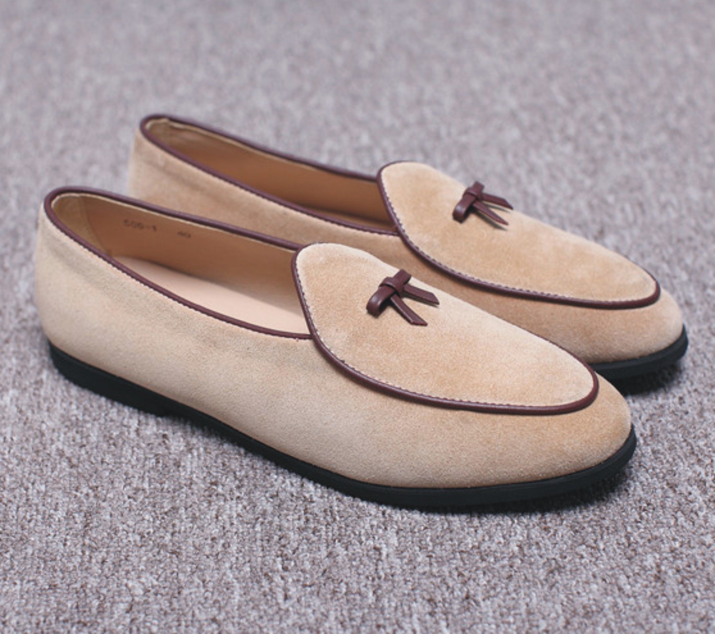 suede leather loafers