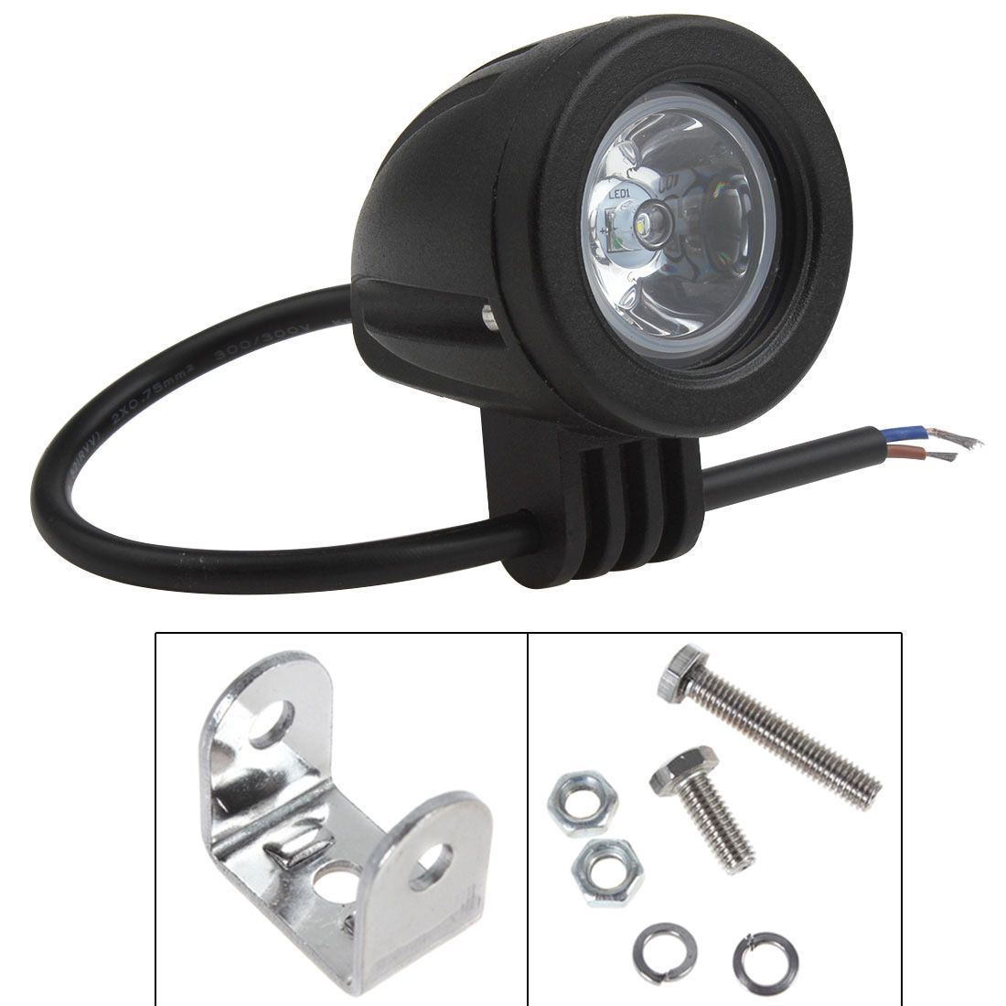 2 Inch 12V//24V 10W LED Work Light Driving Fog Lamp for Car Motorcycle Boat ATV