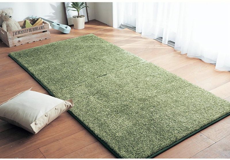 Big Squares Spliced Mat Door Mat Carpets Tile Area Plush Rugs