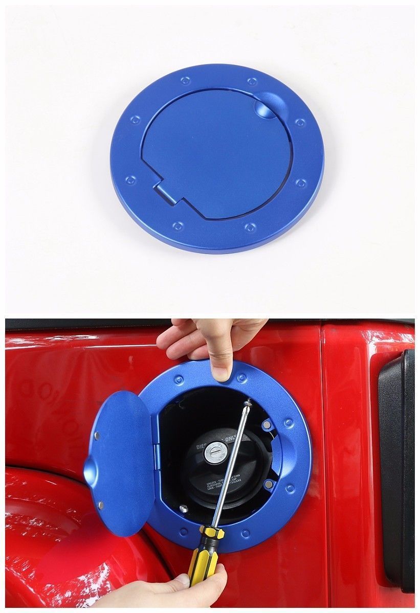 Per JK 07-15 neri FUEL FILLER porta SERBATOIO coperchio serbatoio cover nuova