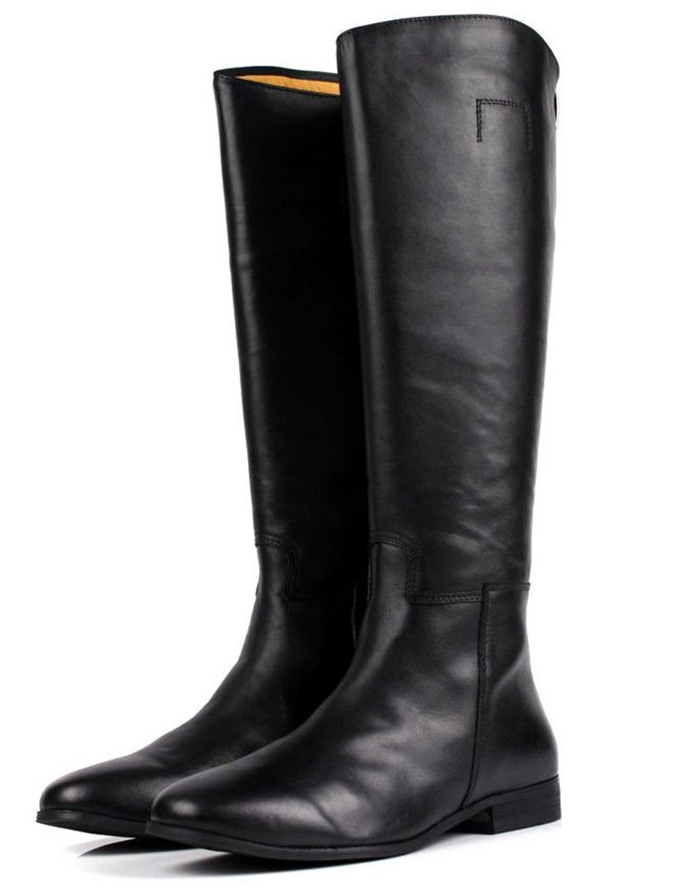 mens high black boots